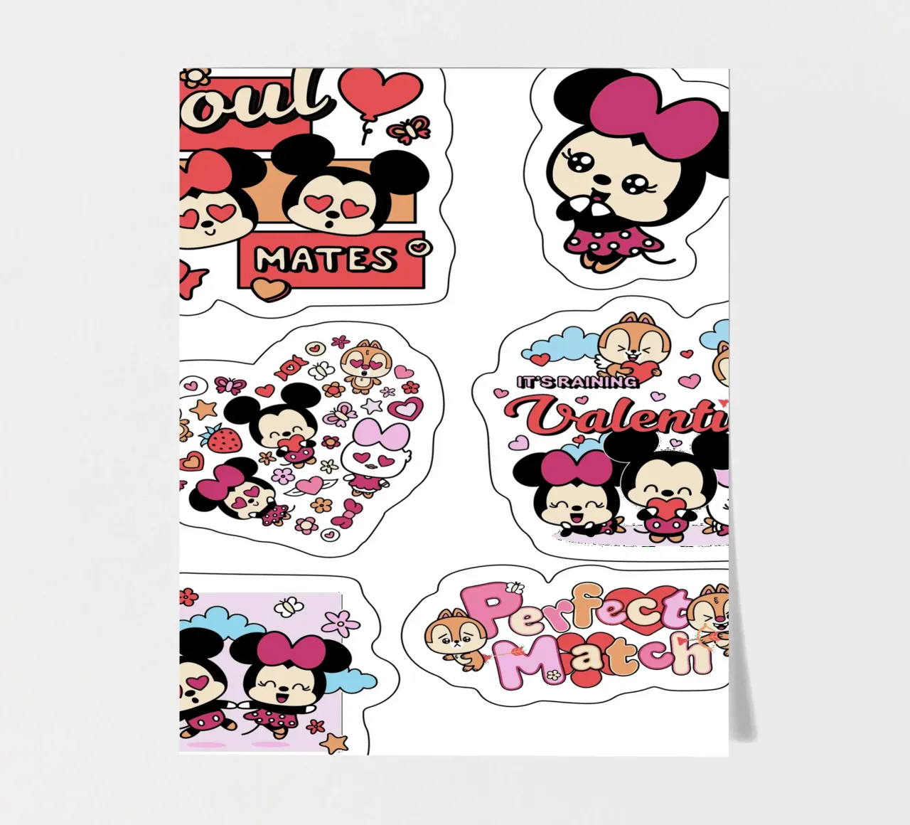Valentinstag - Love stickervel van Mickey Mouse - Sticker Shop