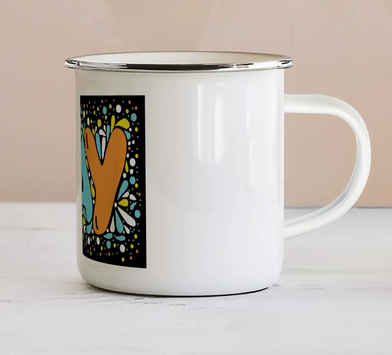YAY tazza in smalto da Matthew Taylor Wilson
