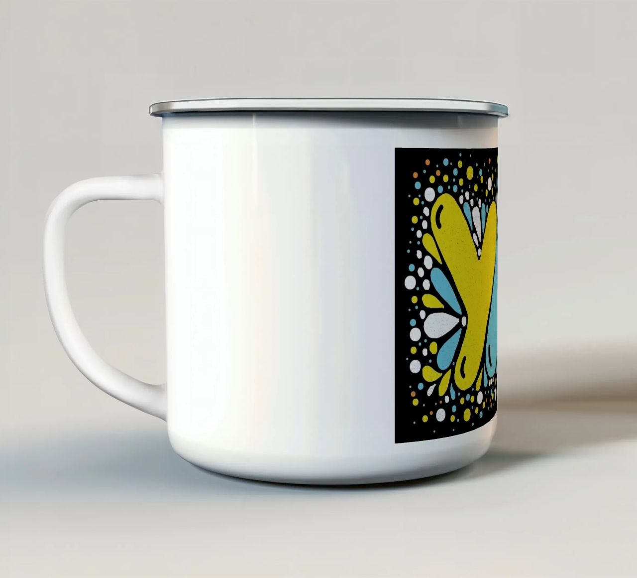 YAY tazza in smalto da Matthew Taylor Wilson