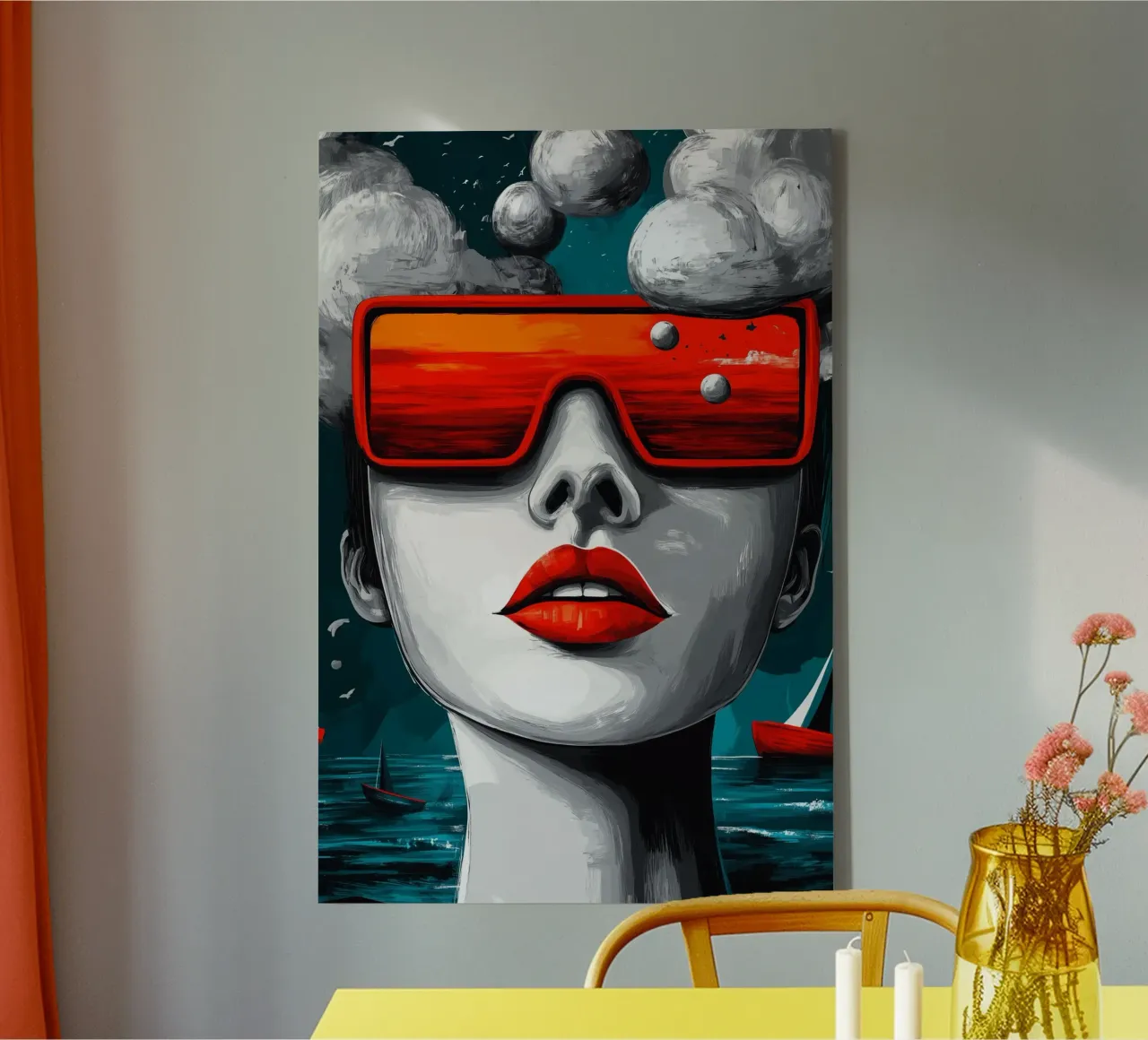 Gedachtenhorizonten canvas met Baklijst van melipo-art