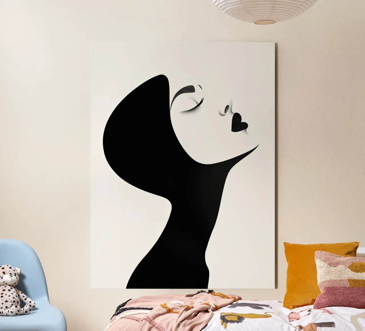 Silhouette of a woman forex plate by Katja Stehle Design