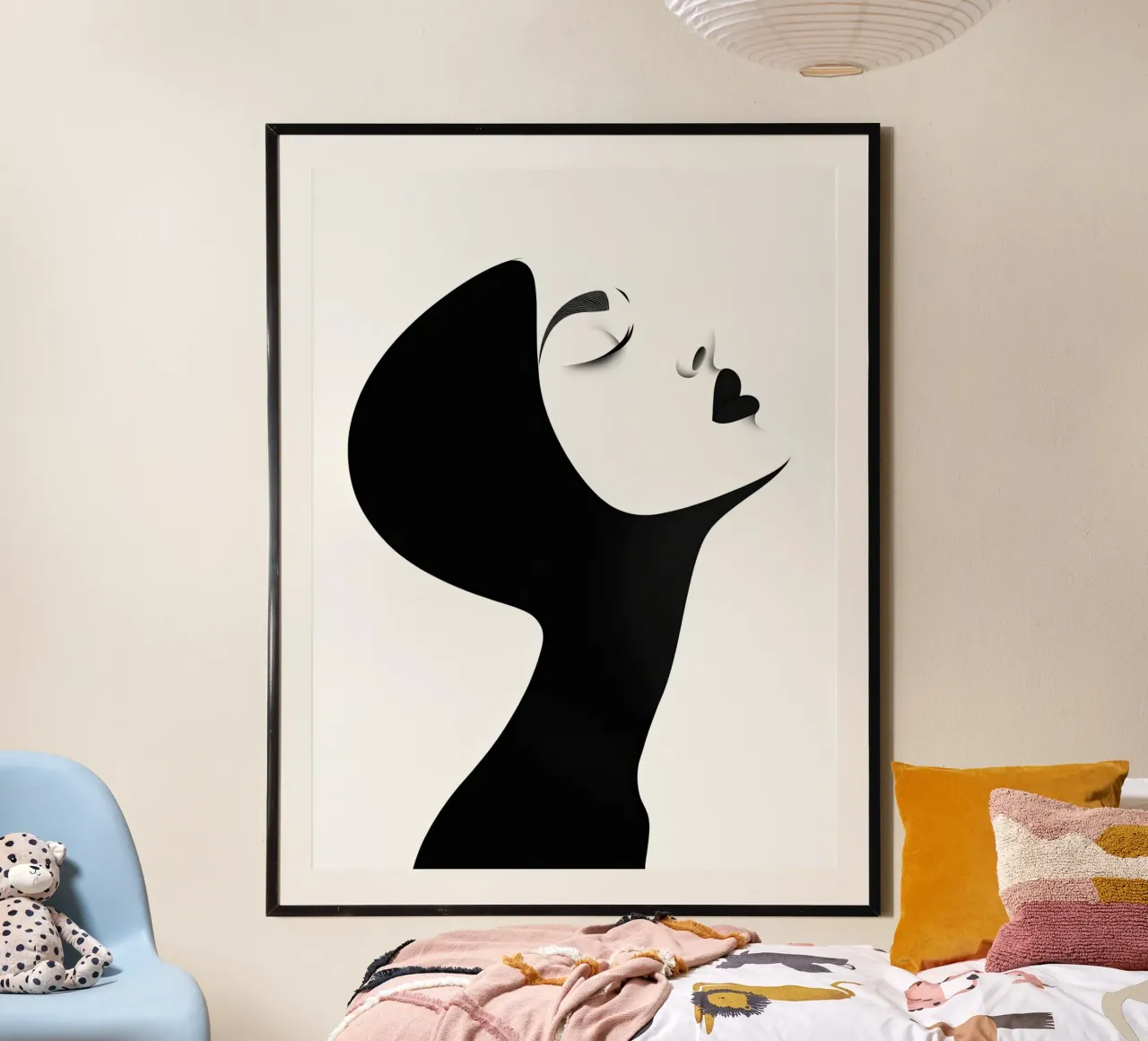 Silhouette of a woman poster by Katja Stehle Design