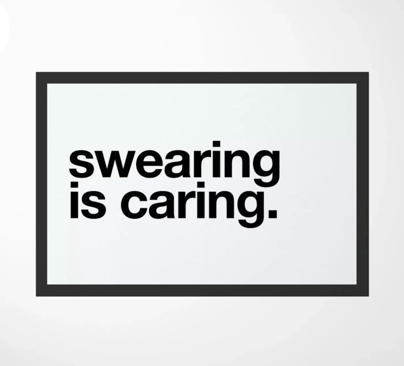 Manners doormat by Studio One