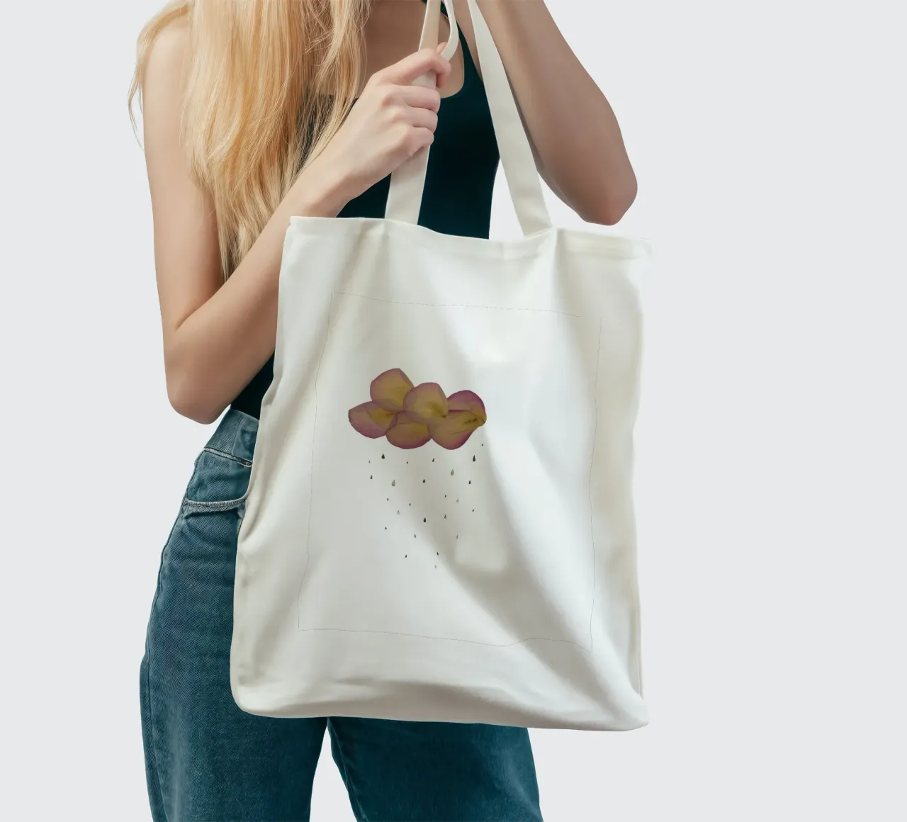 Leave - Cloud tote bag by Mie Frey Damgaard