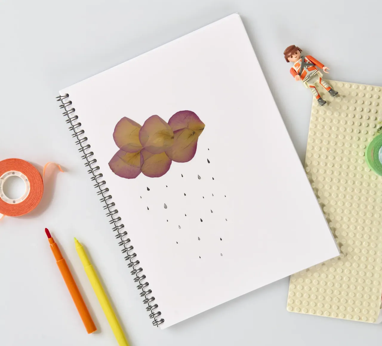 Leave - Cloud spiral notebook by Mie Frey Damgaard
