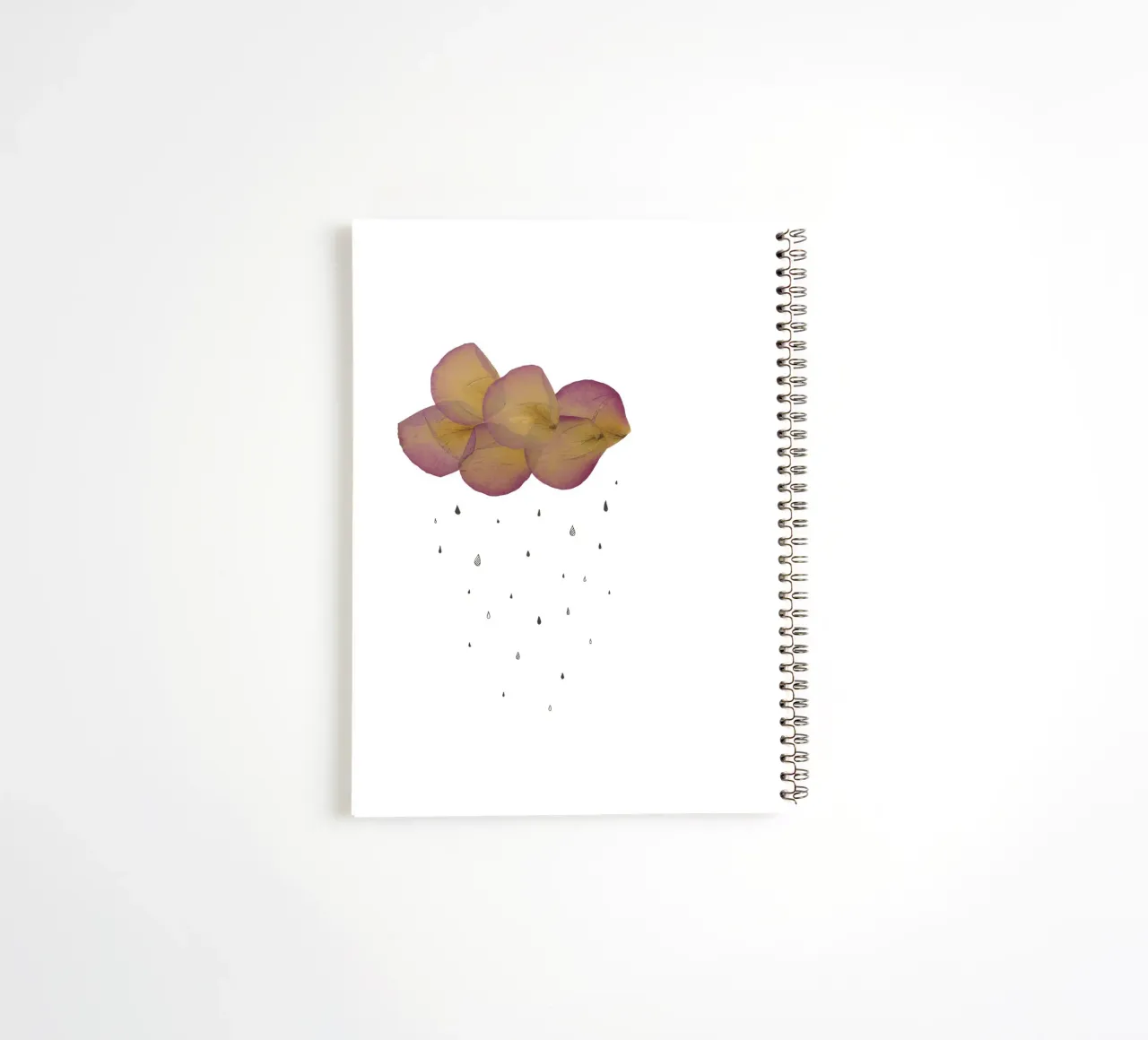 Leave - Cloud spiral notebook by Mie Frey Damgaard
