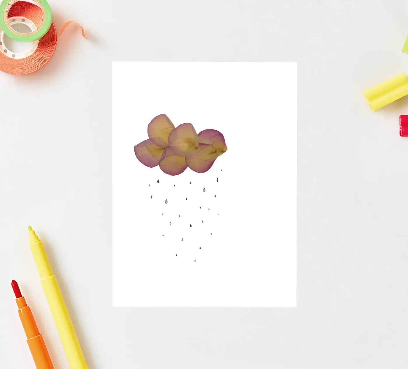 Leave - Cloud sticker van Mie Frey Damgaard