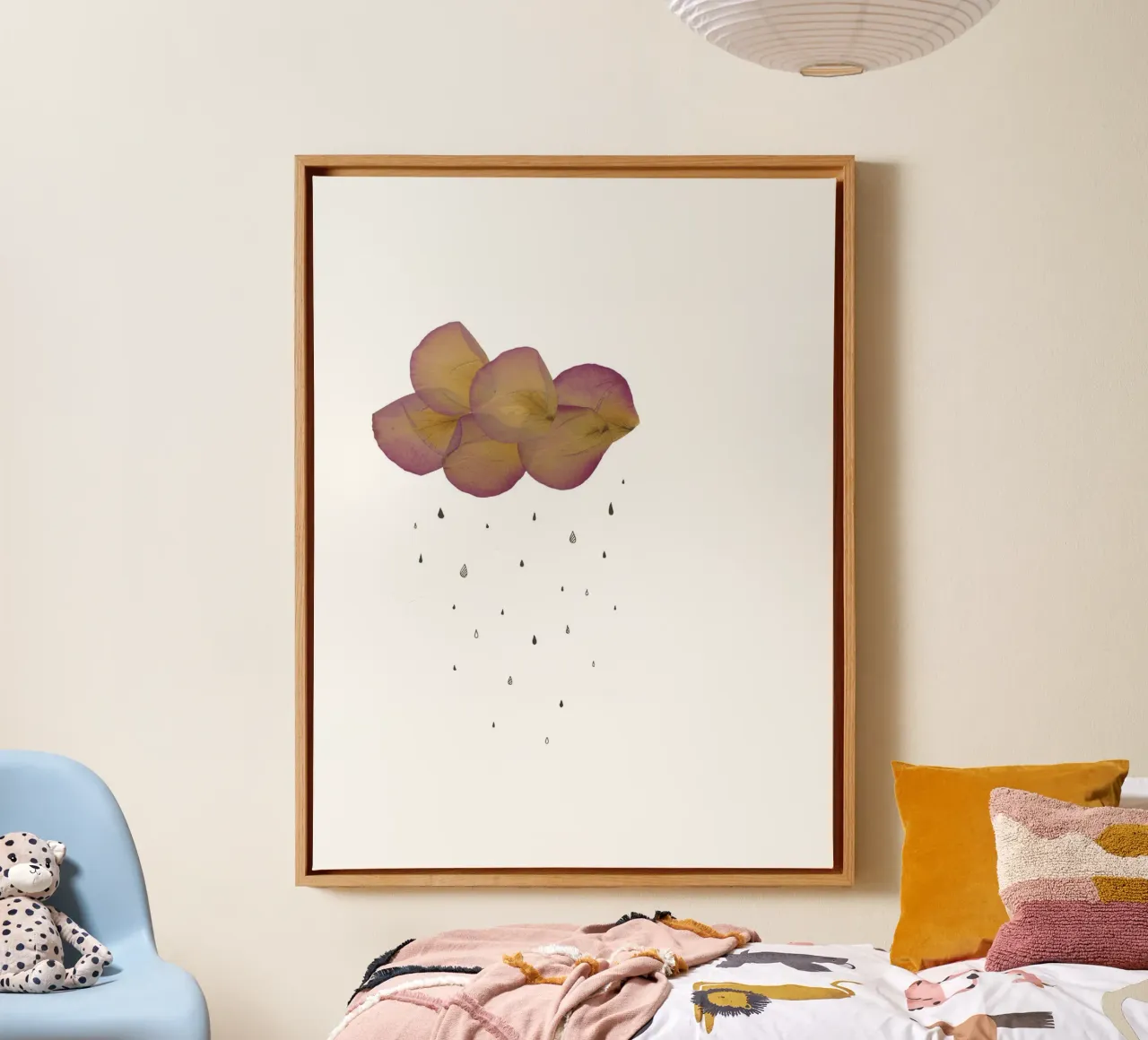 Leave - Cloud canvas van Mie Frey Damgaard