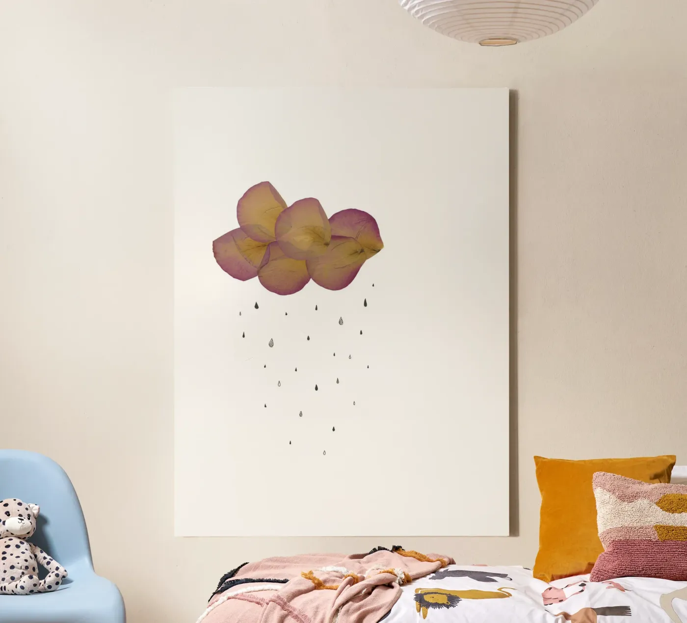 Leave - Cloud canvas van Mie Frey Damgaard