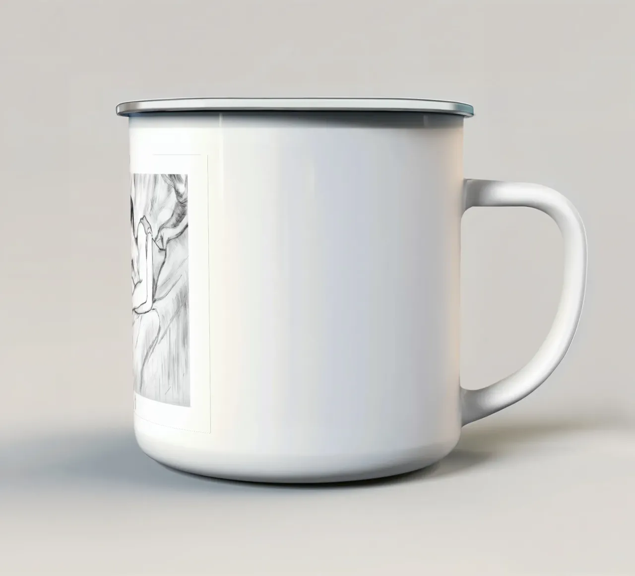 Le baiser tazza in smalto da Humphrey VIDAL