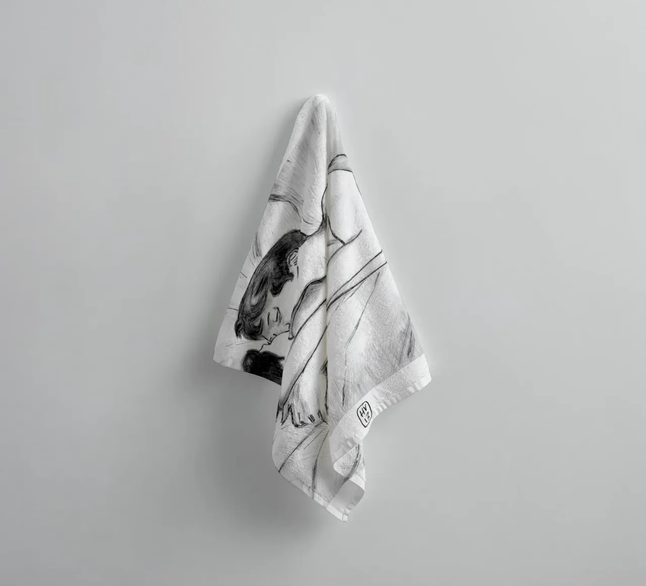 Le baiser serviette de bain de Humphrey VIDAL