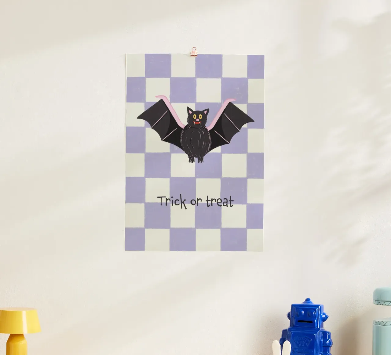 Trick or treat poster con telaio in plastica da Papergreyy