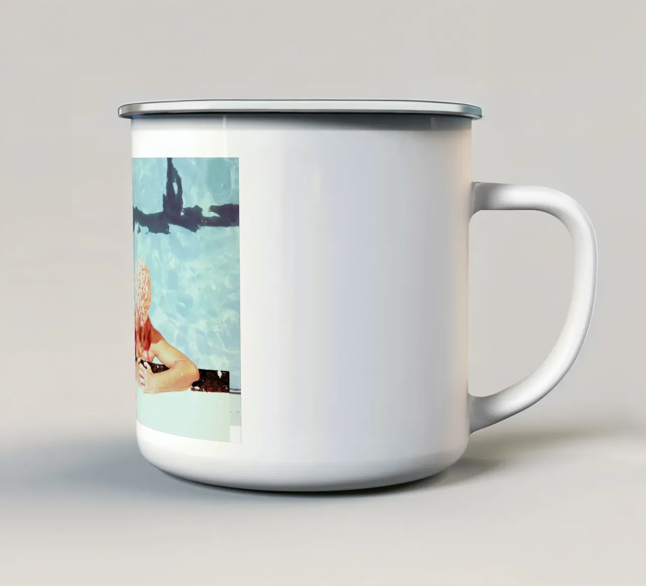 Kewpie 3 enamel mug by Julian Wolkenstein