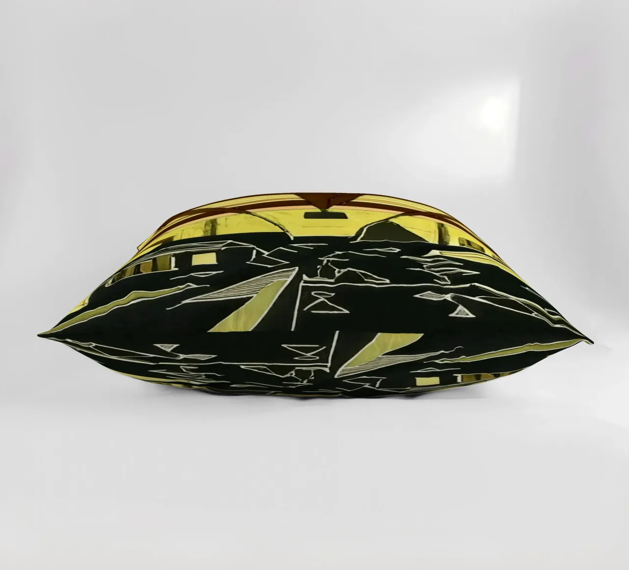 Excursion_view from station_1 decorative cushion by Abstract Art by LK