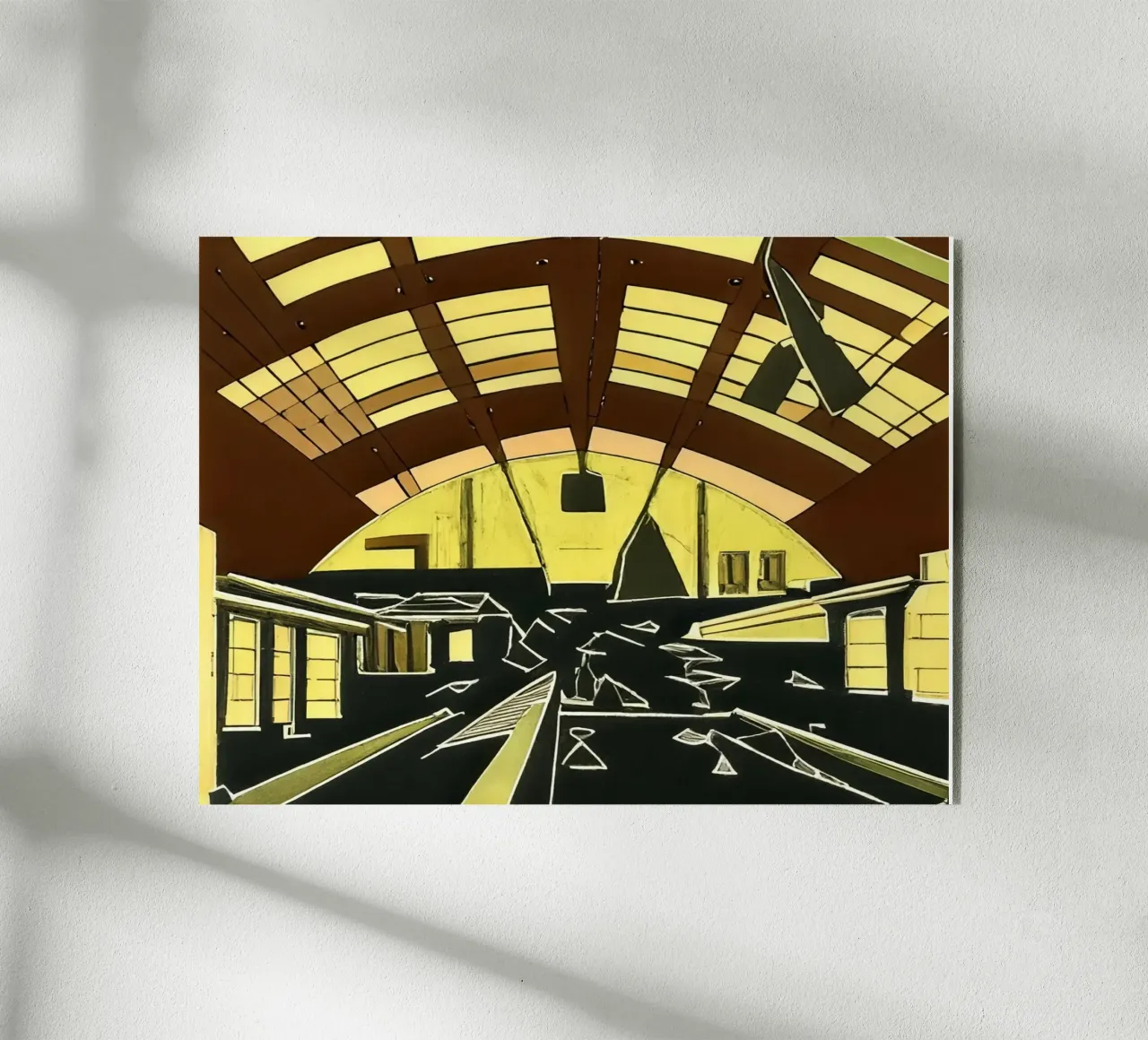 excursion_vue de la gare_1 plexiglas de Abstract Art by LK