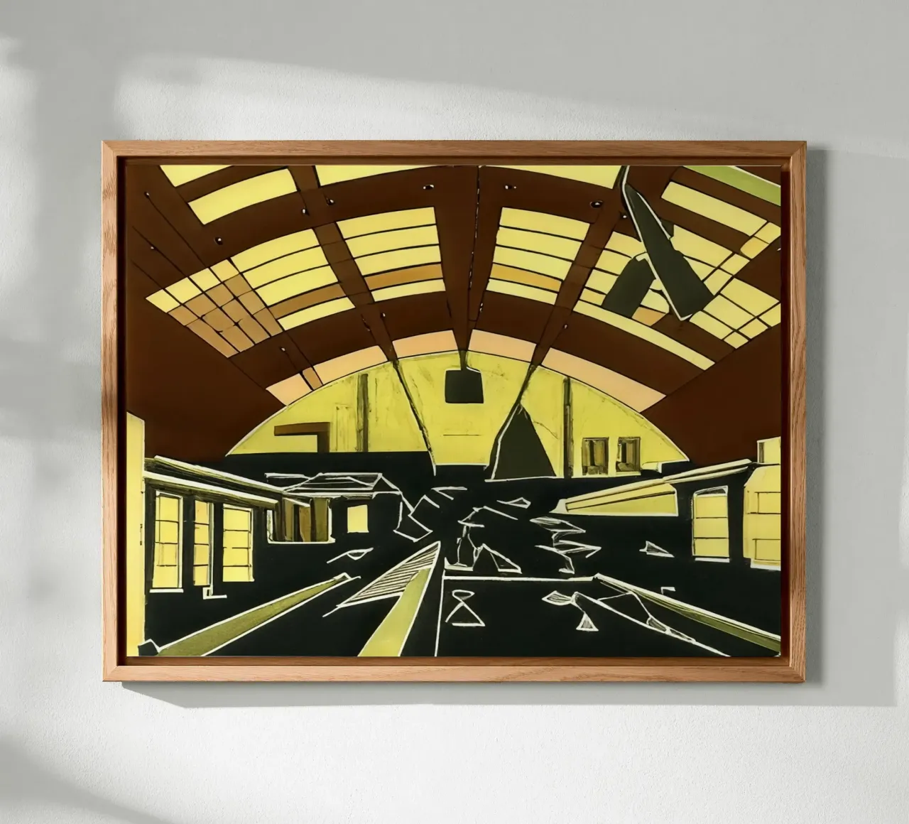 excursion_vue de la gare_1 alu dibond de Abstract Art by LK