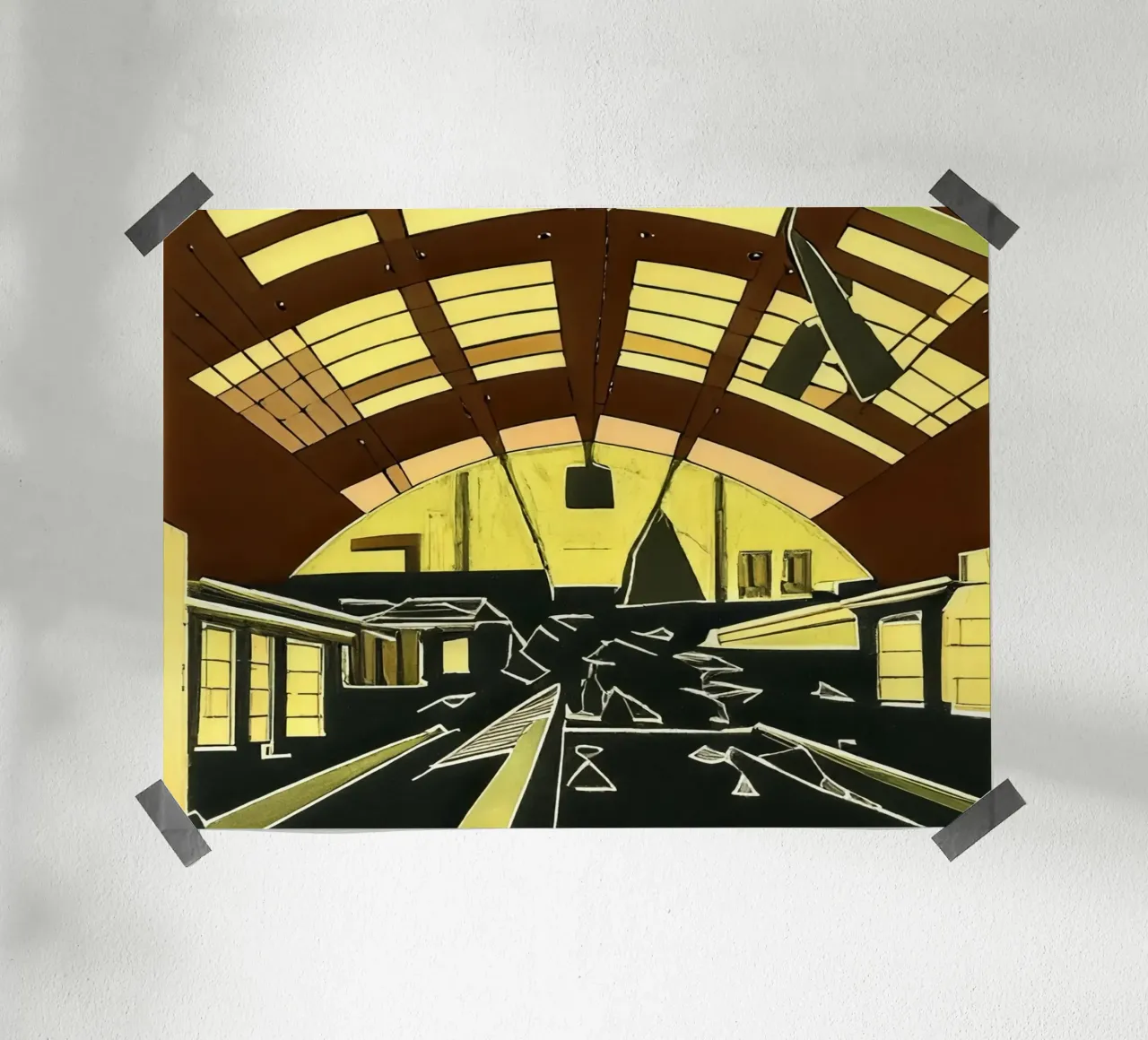 excursion_vue de la gare_1 hahnemühle de Abstract Art by LK
