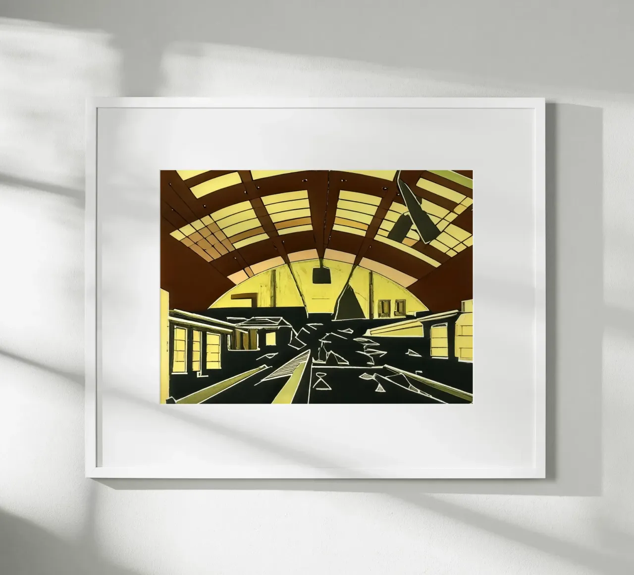 excursion_vue de la gare_1 hahnemühle de Abstract Art by LK