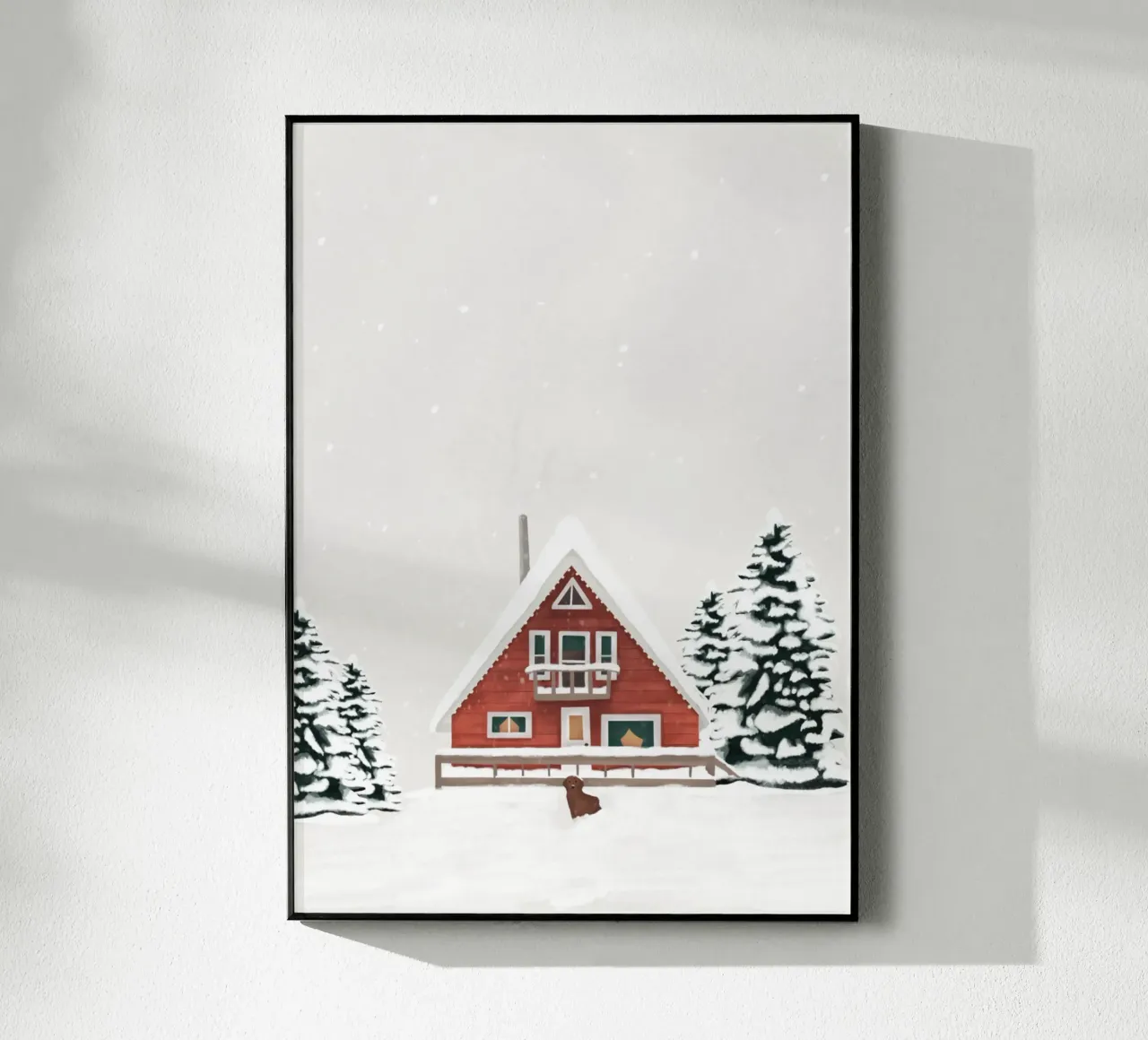 Chalet nella neve plexiglass da Papergreyy