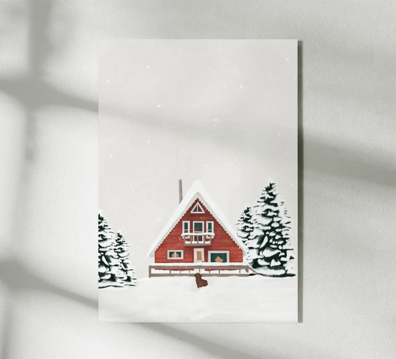 Chalet nella neve plexiglass da Papergreyy