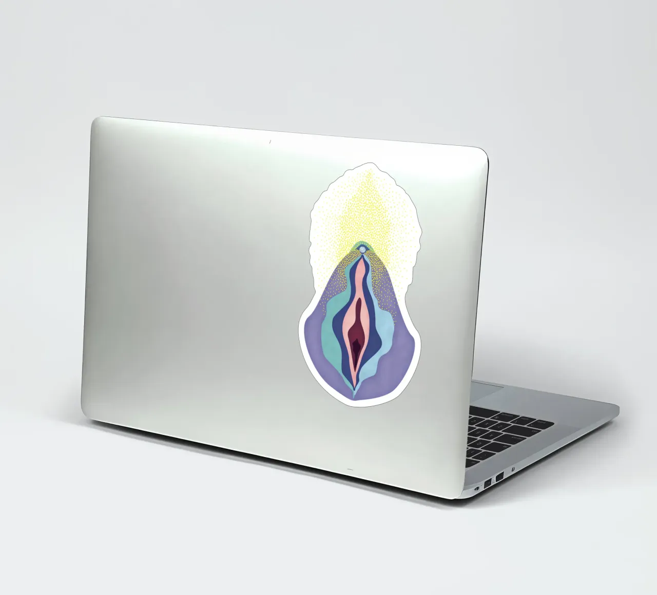 Purple flower sticker by Mie Frey Damgaard