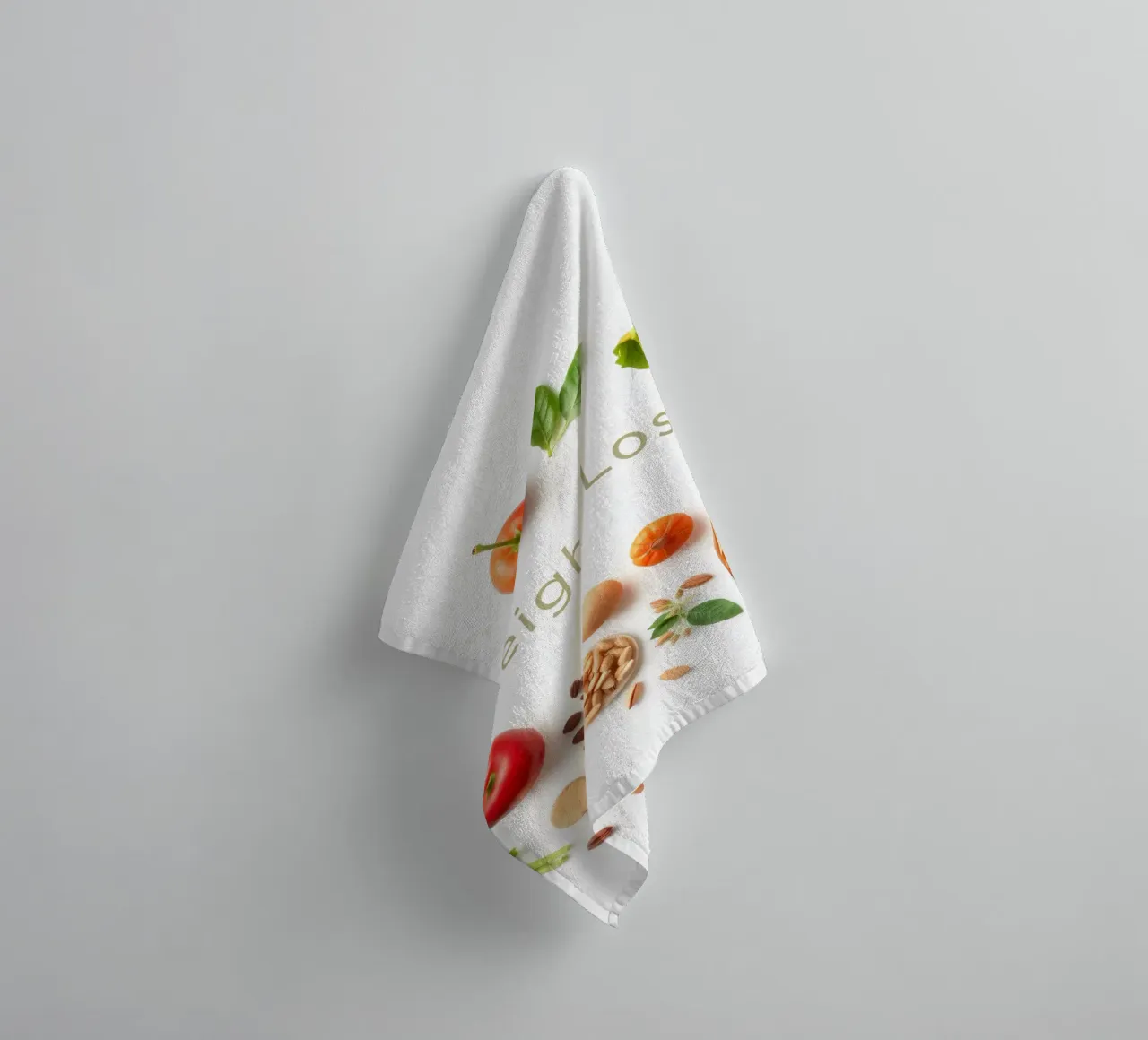 Healthy food composition for weight loss towel by DesignDoodle