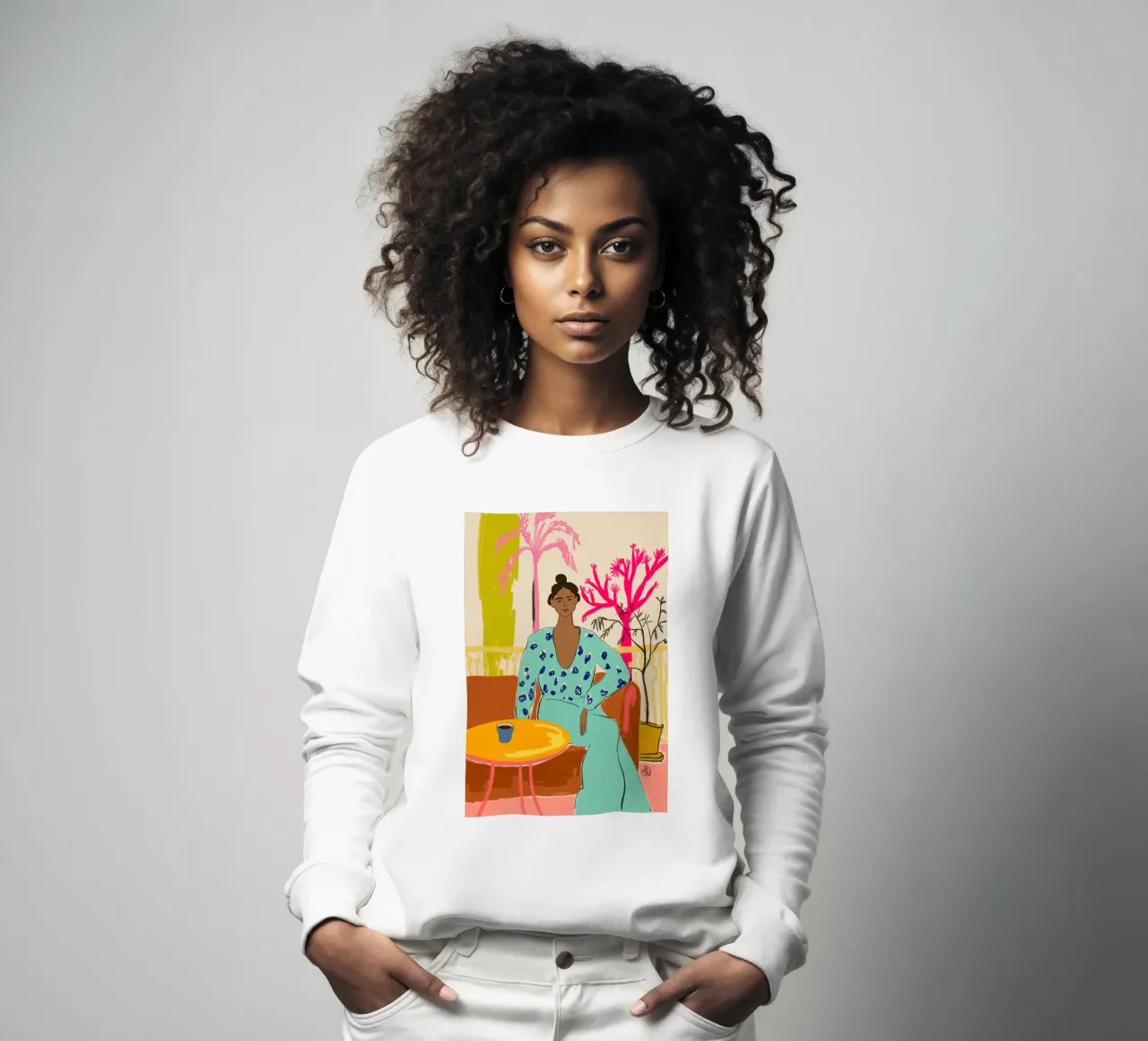 COLOURFUL TRANQUILITY sweatshirt by Sandra Poliakov