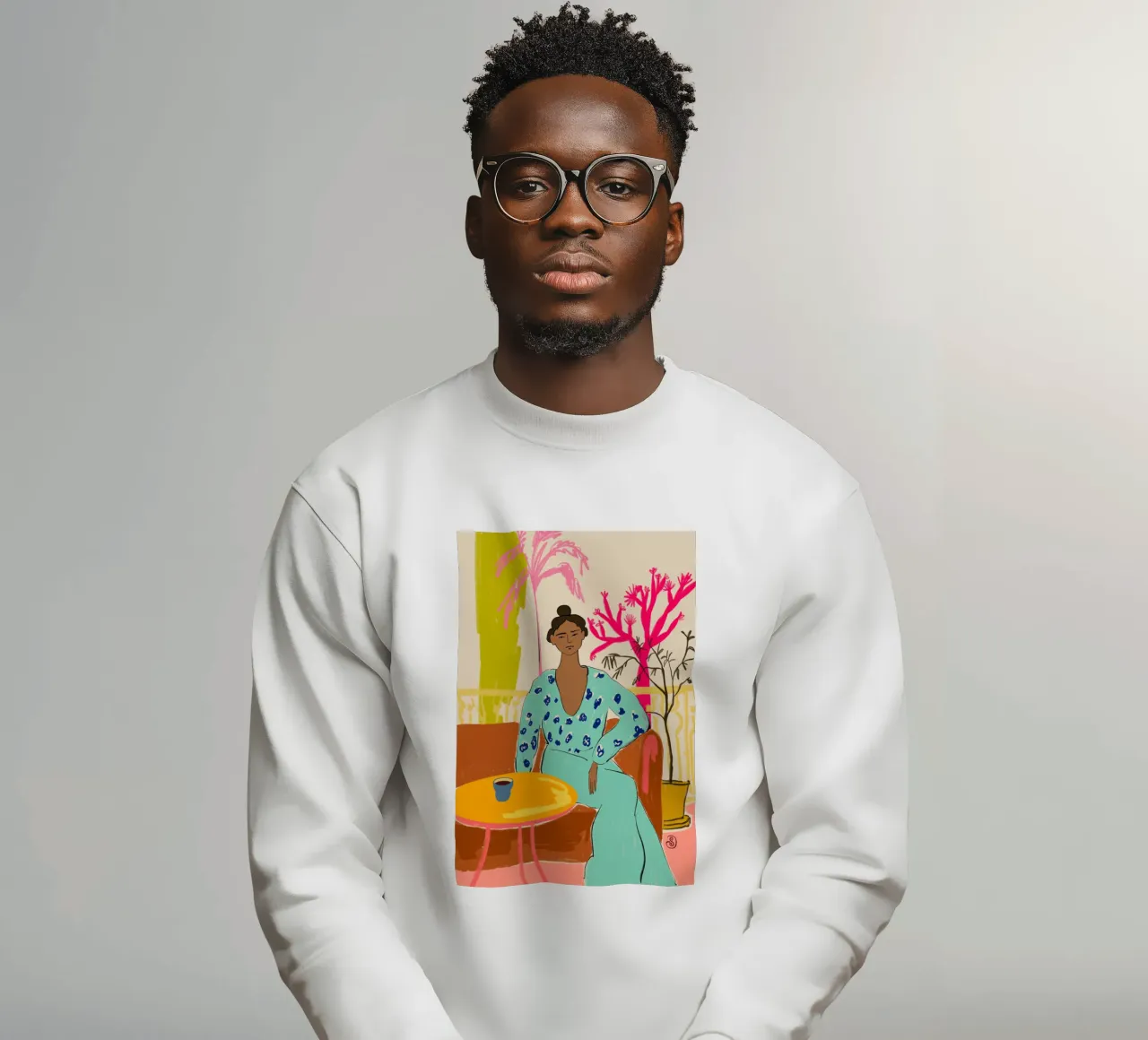 COLOURFUL TRANQUILITY sweatshirt by Sandra Poliakov