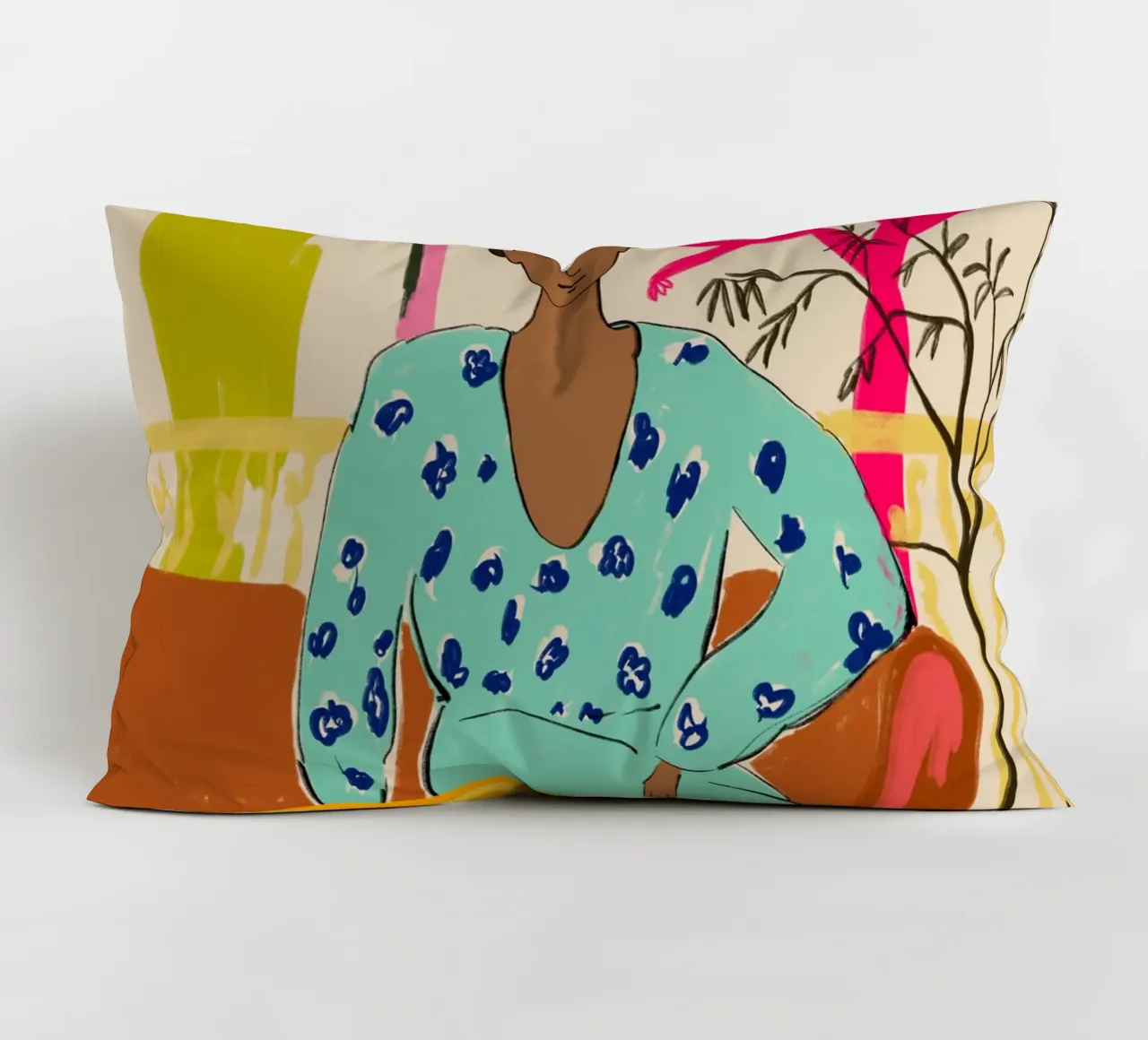COLOURFUL TRANQUILITY cuscino da Sandra Poliakov