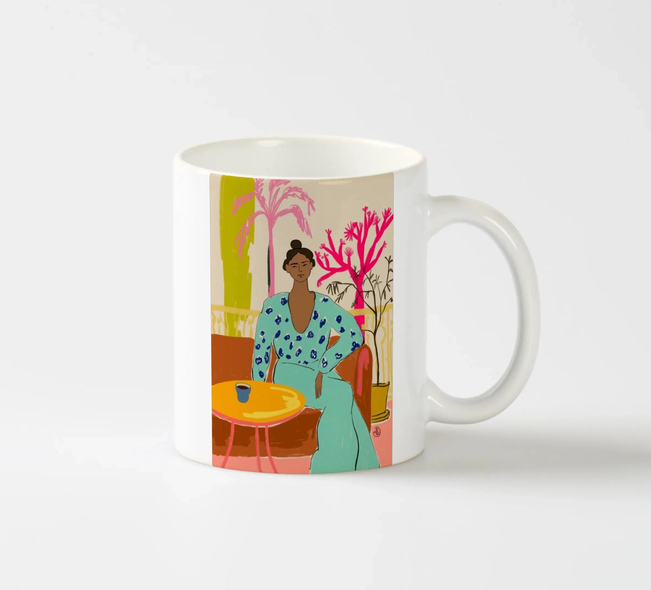 COLOURFUL TRANQUILITY tazza in ceramica da Sandra Poliakov