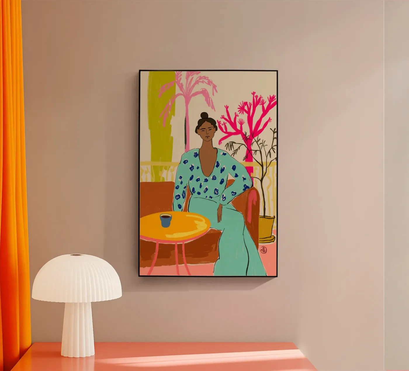 COLOURFUL TRANQUILITY Acryl-Glas von Sandra Poliakov