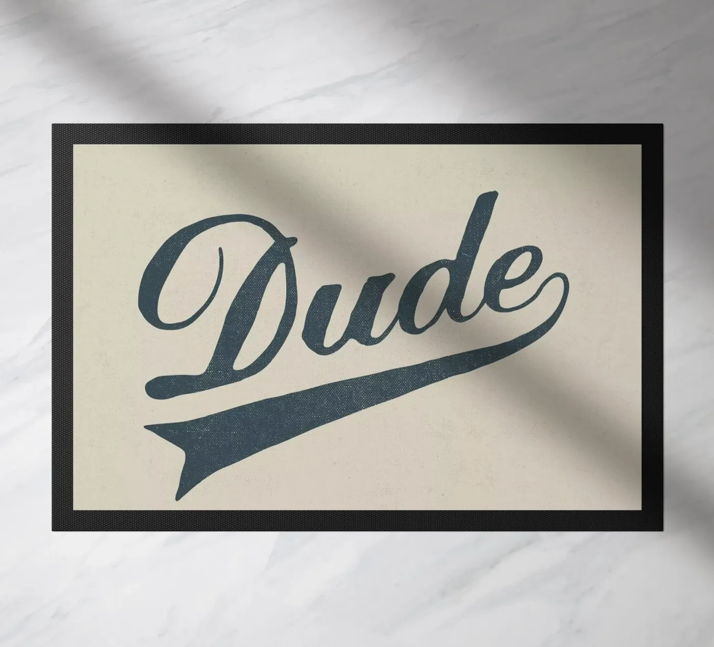 Dude doormat by Florent Bodart