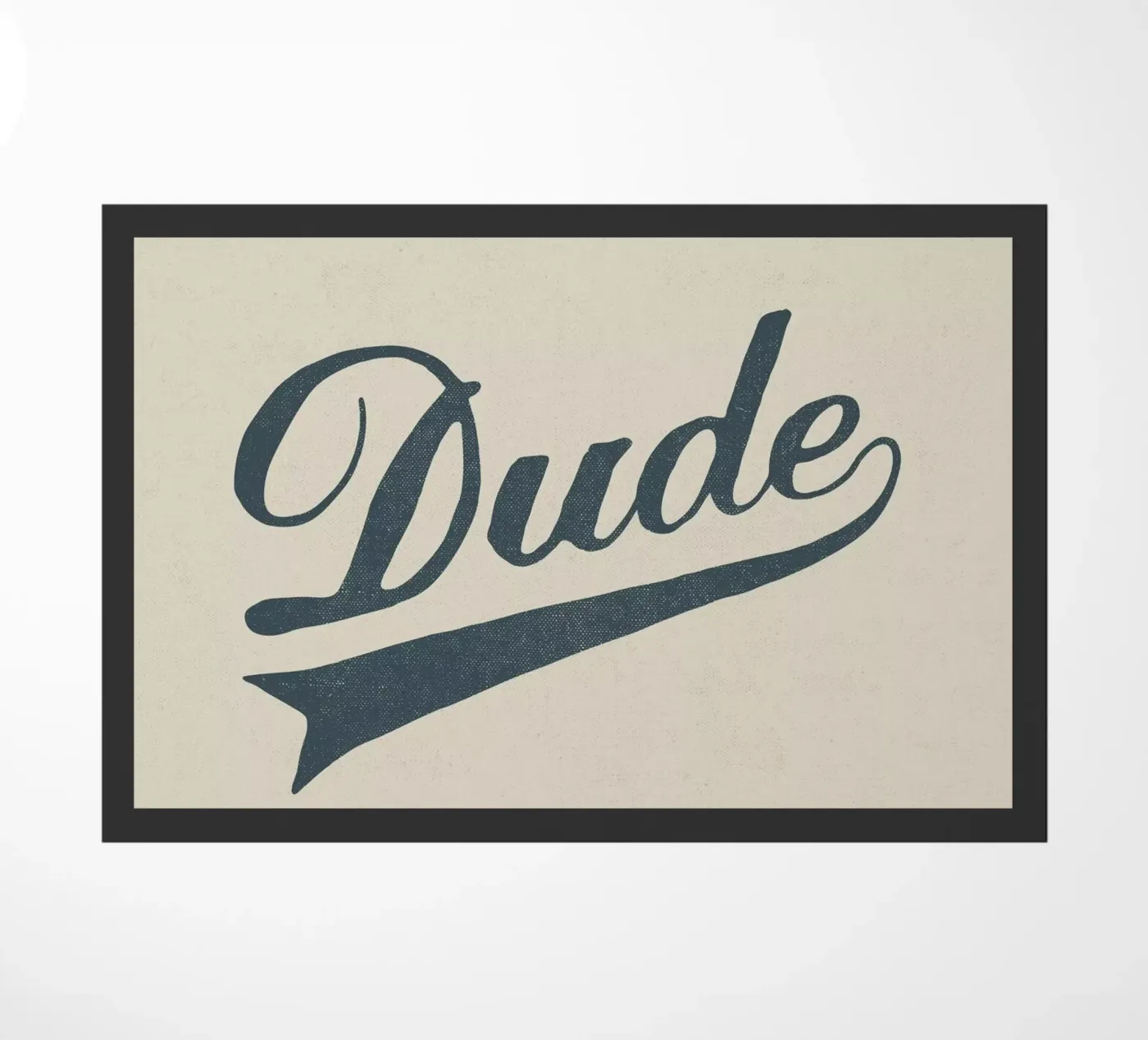 Dude doormat by Florent Bodart