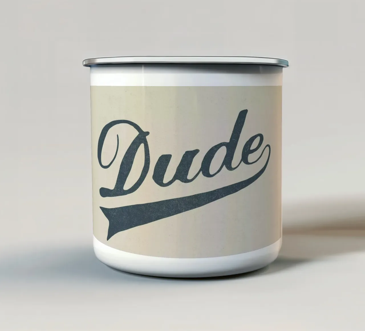 Dude taza de esmalte de Florent Bodart