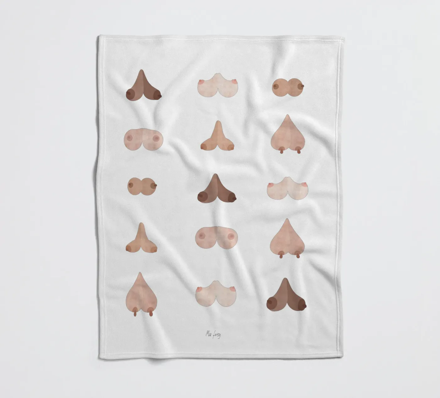 boobs Fleecedecke von Mie Frey Damgaard