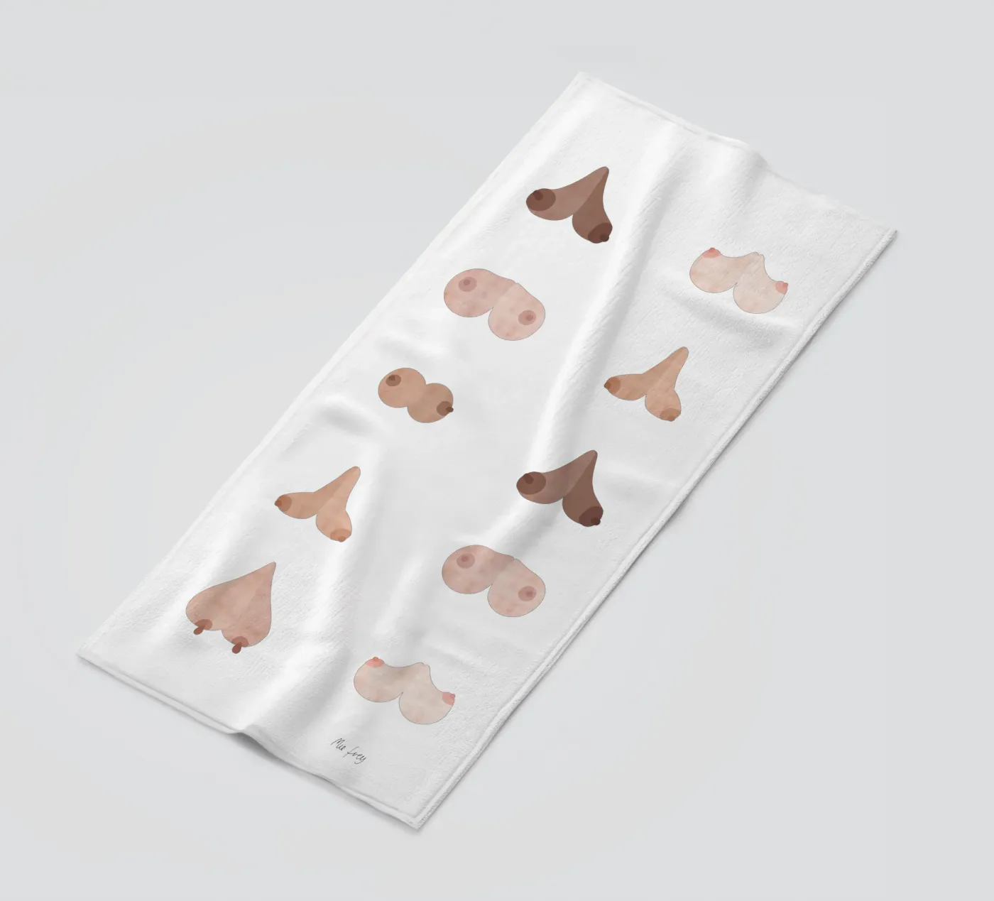 boobs beach towel by Mie Frey Damgaard