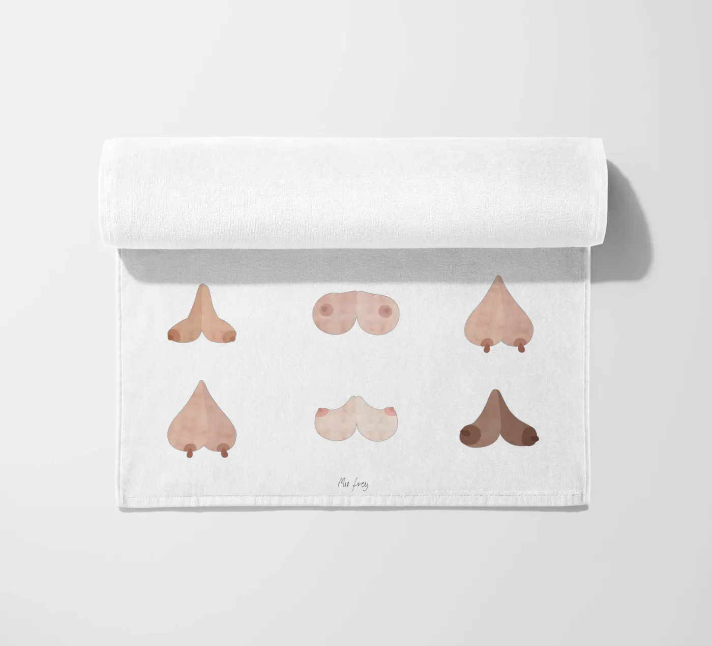 boobs beach towel by Mie Frey Damgaard