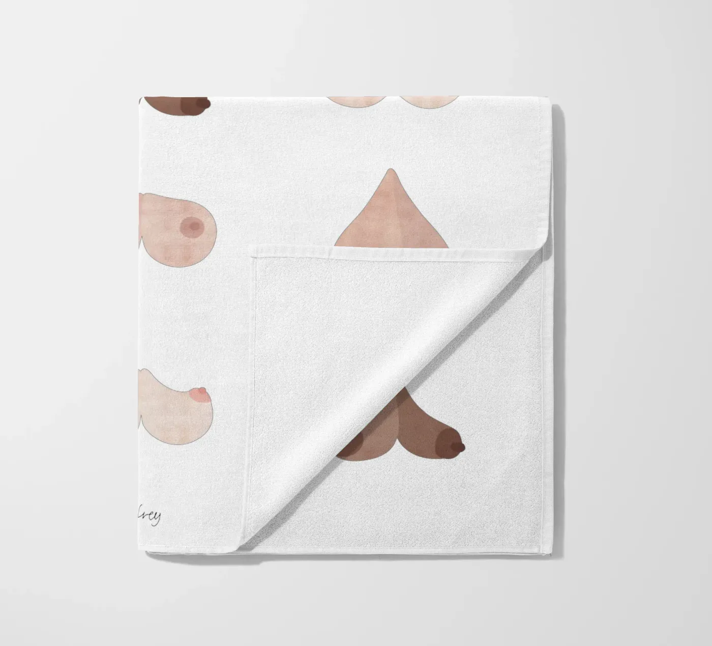 boobs beach towel by Mie Frey Damgaard