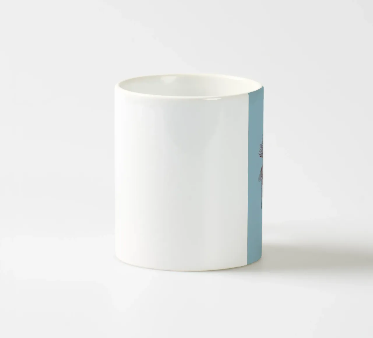 CALM BLUE PALM TREE tazza in ceramica da Sandra Poliakov