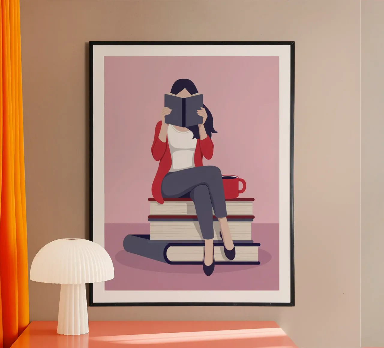 Woman Reading A Book hahnemühle by logic