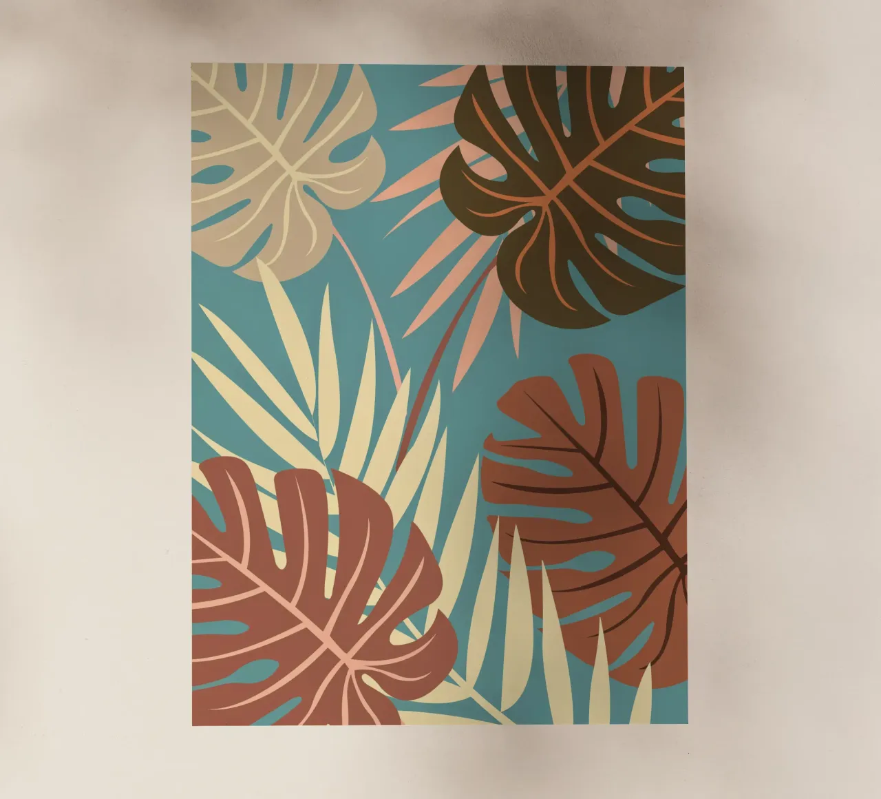 Tropical Nature Mocha & Terracotta pellicola backlit da Ana Paniagua Design