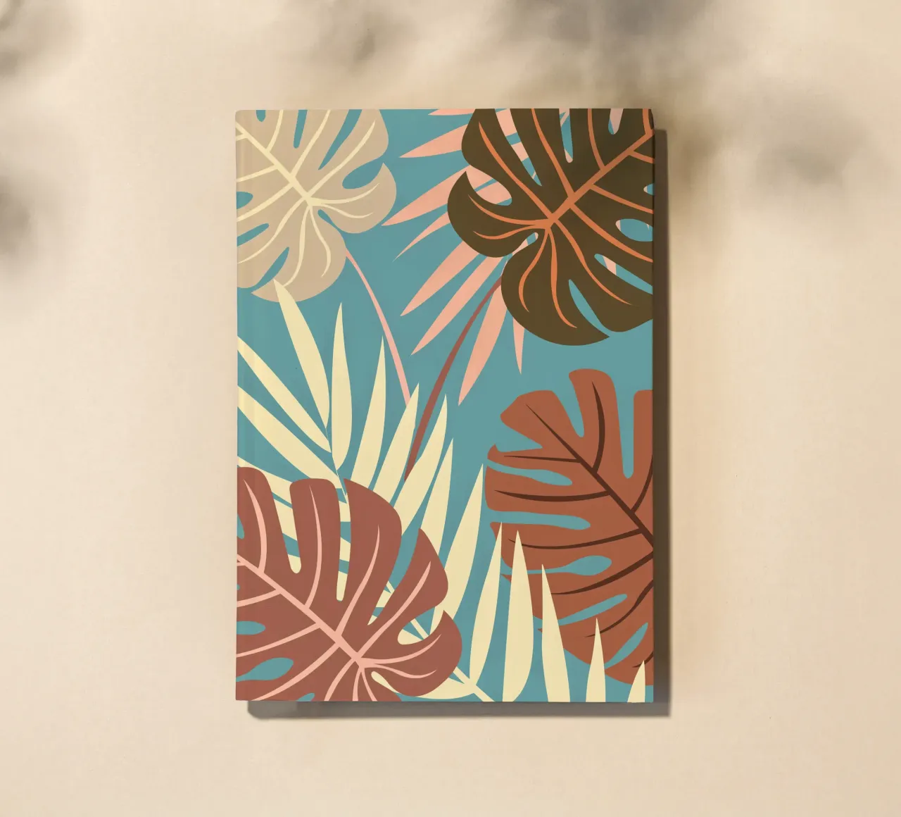 Tropical Nature Mocha & Terracotta notebook by Ana Paniagua Design