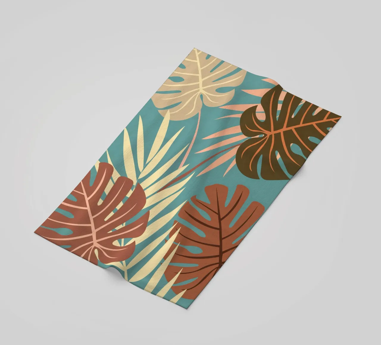 Tropical Nature Mocha & Terracotta telo mare da Ana Paniagua Design