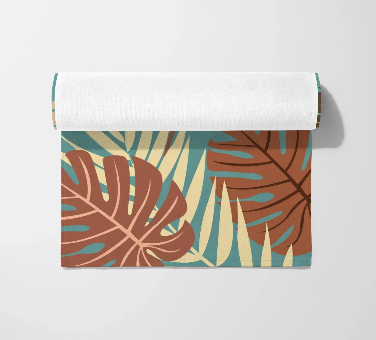 Tropical Nature Mocha & Terracotta telo mare da Ana Paniagua Design