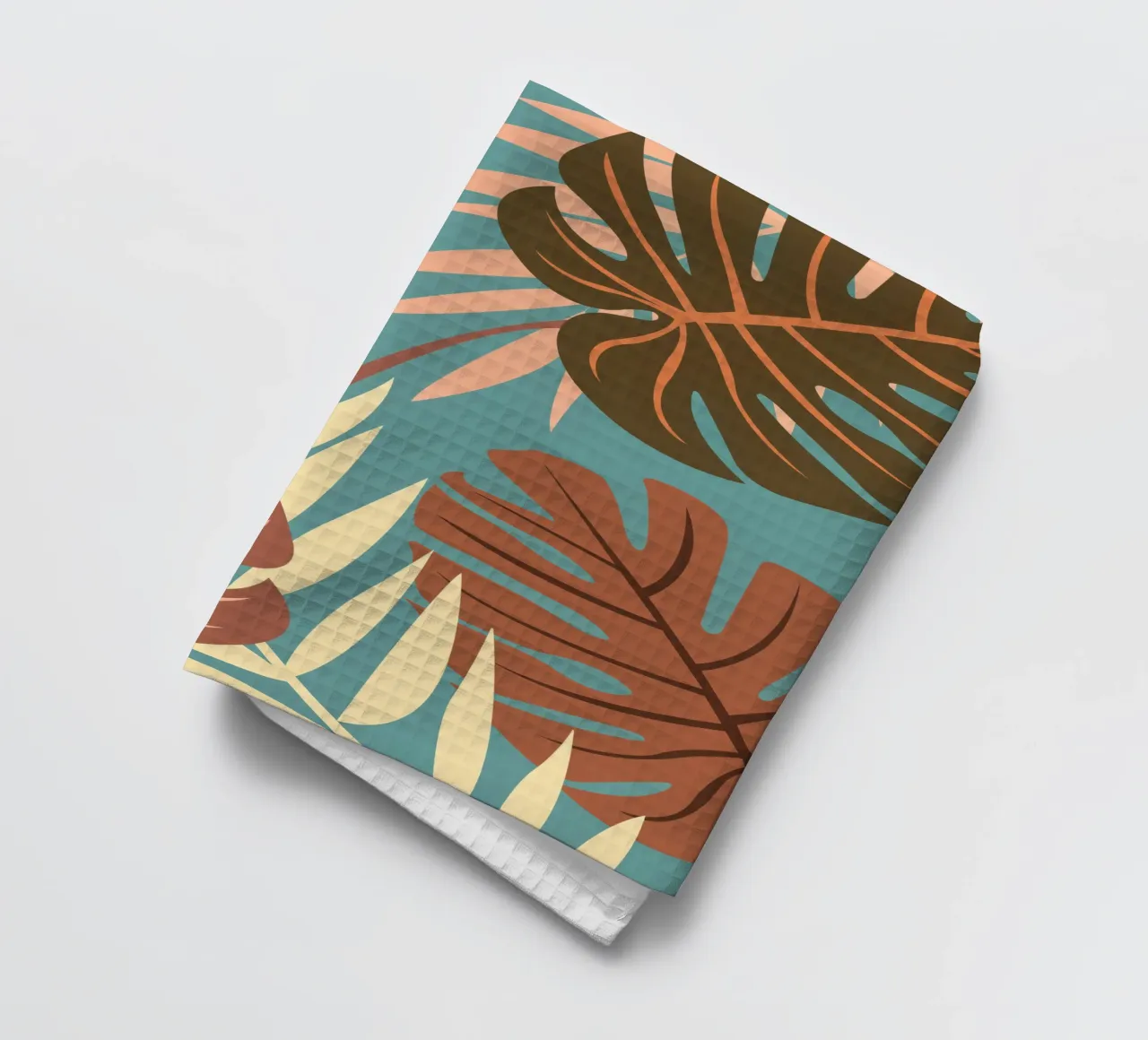Tropical Nature Mocha & Terracotta canovaccio da cucina da Ana Paniagua Design