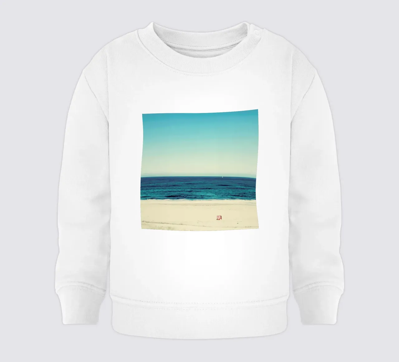 Beach Feeling baby sweatshirt by Ingrid Beddoes