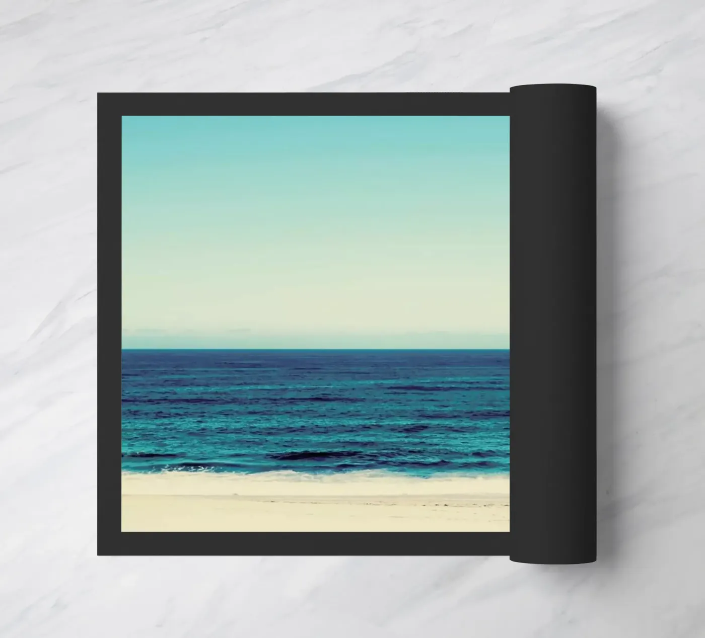 Beach Feeling doormat by Ingrid Beddoes