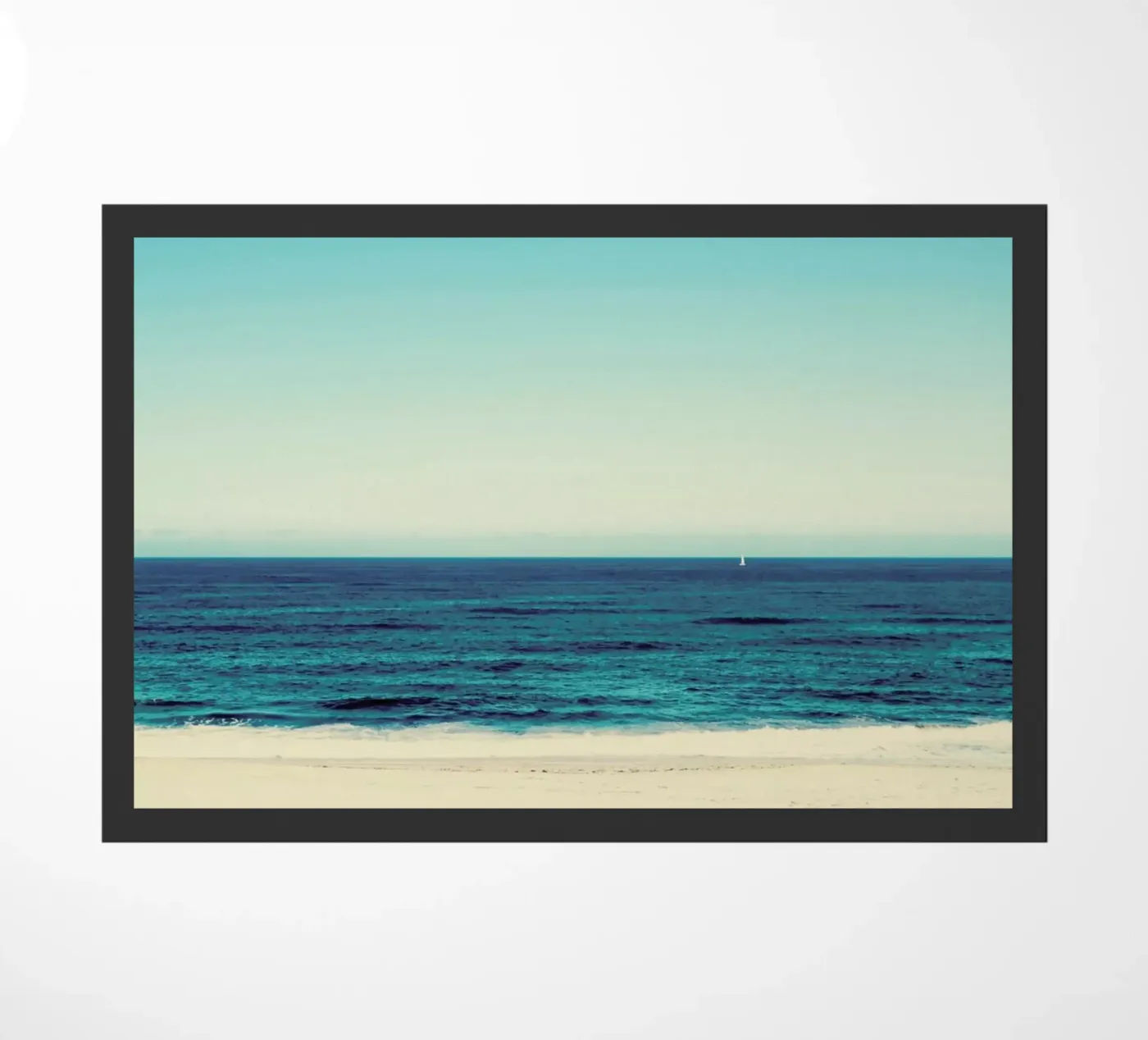 Beach Feeling doormat by Ingrid Beddoes