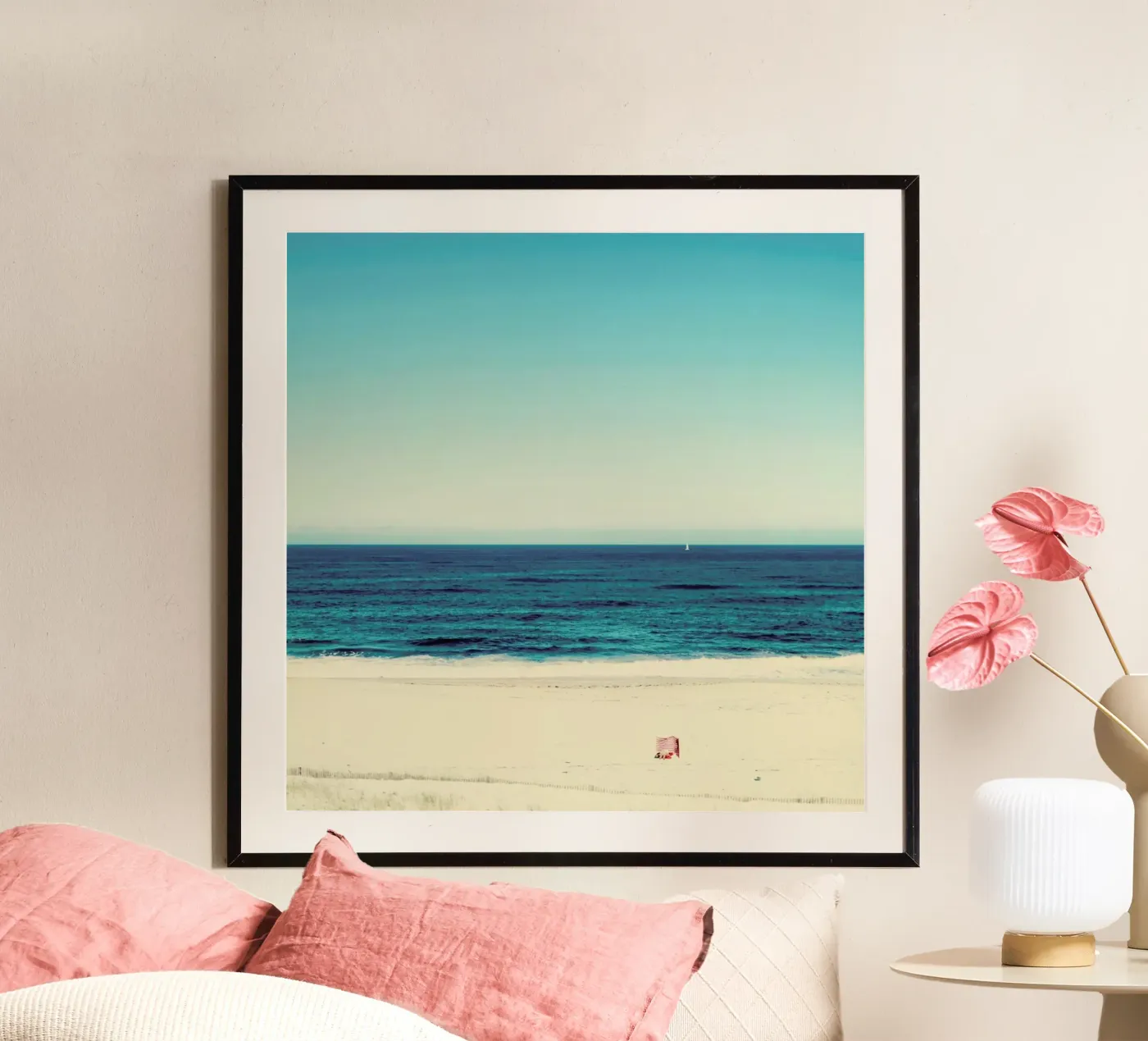 Beach Feeling poster van Ingrid Beddoes