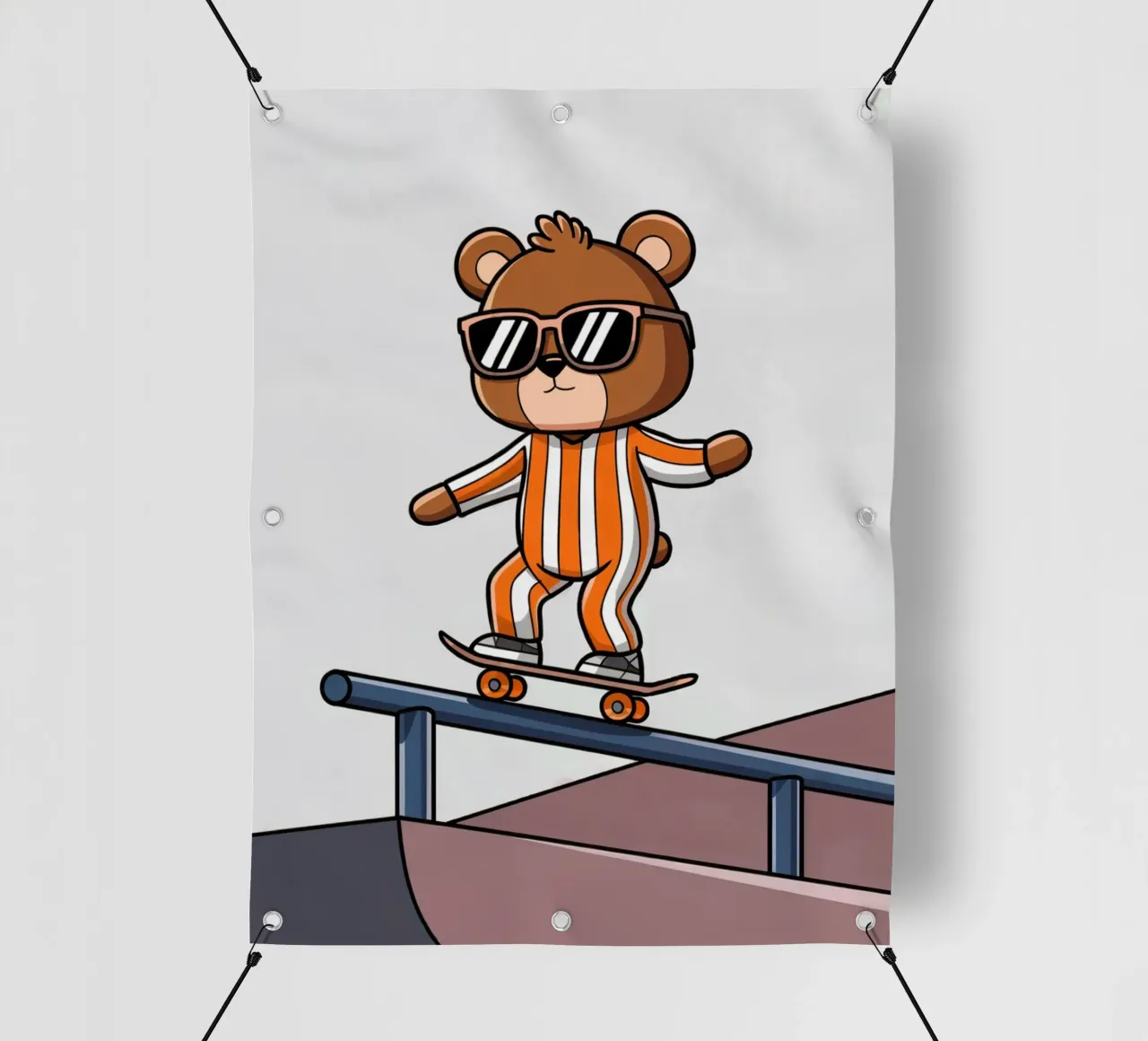 Orso Skateboarding telo in pvc da logic